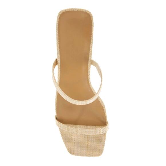 Splendid Shoes - Splendid Kharis Raffia Block Heel Sandals - Size 11